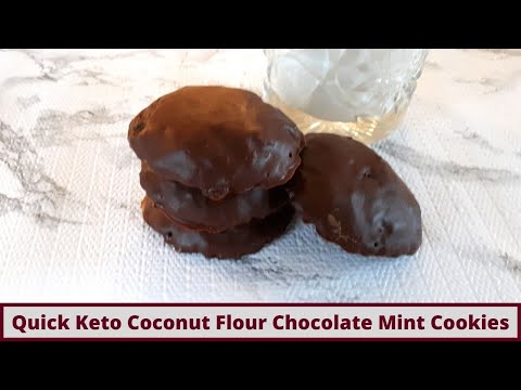 Easy Keto Chocolate Mint Cookies (Gluten Free And Nut Free)