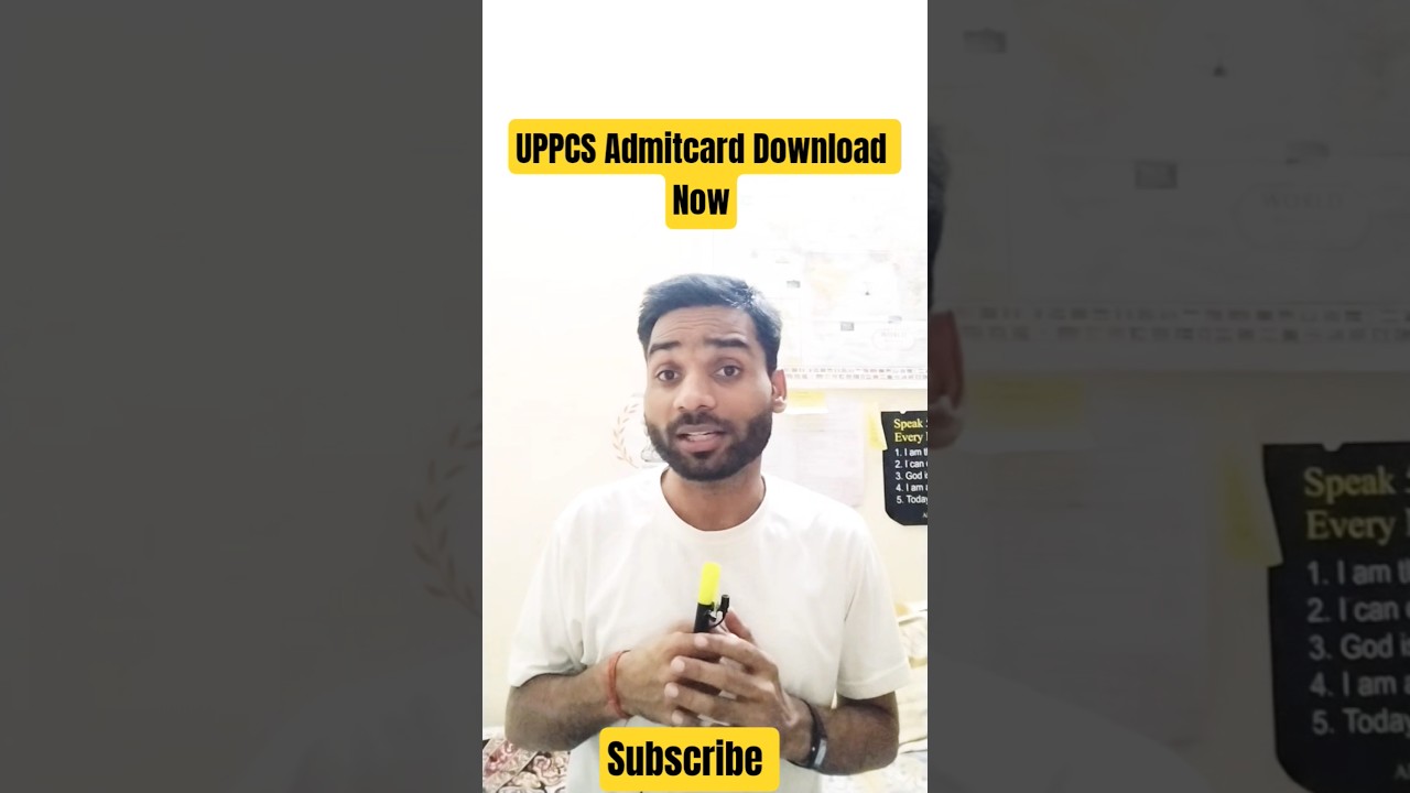 UPPCS Admit Card Released l Download l 