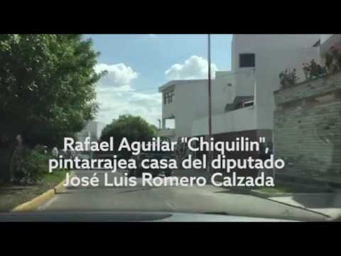 "Chiquilin" pintarrajea casa de Romero Calzada