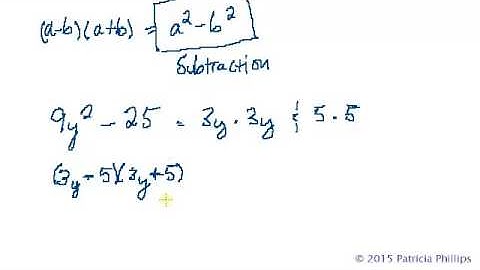 Factoring the Difference Between Two Squares