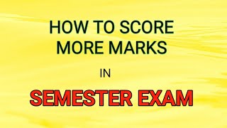 HOW TO SCORE MORE MARKS IN SEMESTER EXAM | 10 SIMPLE TIPS | EASY WAY TO GET MORE MARKS screenshot 4