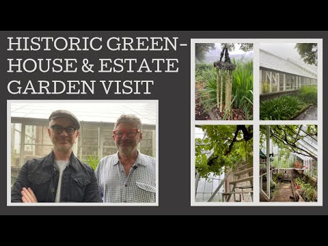 Historic Greenhouse and estate productive garden visit: Alton, a Victorian Mt Macedon Hill Station.