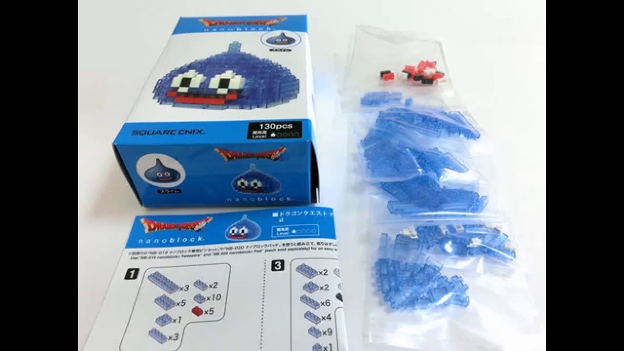 ナノブロック ドラクエ スライム の組み立て Nanoblock Dragon Quest Slime Youtube