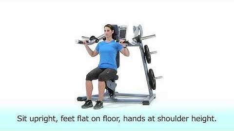 Precor - Discovery Series Plate Loated DPL Shoulder Press Instructional Video
