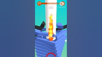 Stack Ball Gameplay || Level 76 || #shorts #trendingshorts #ytshorts