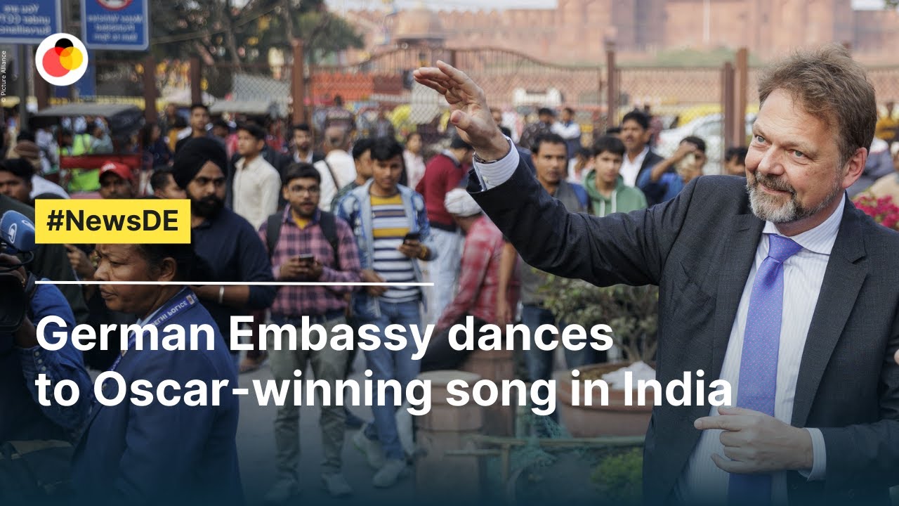 German Embassy dances to Oscarwinning song in India NewsDE YouTube