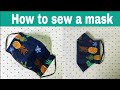 How To Sew A Mask /枚の布で出来る立体マスクの作り方 /  大人用 子供用 / 型紙なしで簡単 / Sewing Tutorial / ART Thao162