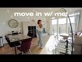 Moving into my new apartment flat in london  apartment tour