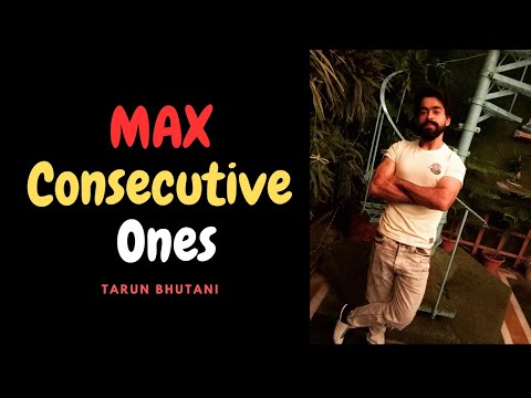 Array-06 | Max Consecutive Ones | GFG