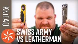 KnifeCenter FAQ #99½: Leatherman vs Victorinox Swiss Army Knives
