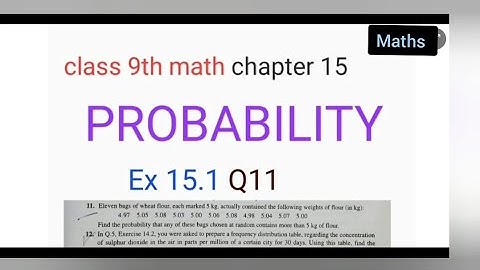 class 9th chapter 15 | probability | Ex 15.1 Q11 | lecture 12 | goa board