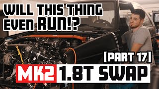 WILL IT START? | VW Golf Mk2 1.8T swap [Part 17] | 4K