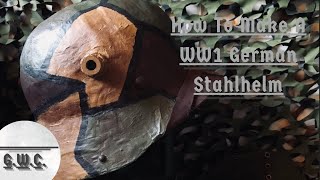 How to make a WW1 German helmet (M16 M17 M18)