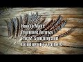 How to Make Primitive Arrows, Part 2: Splitting and Grinding the Feathers