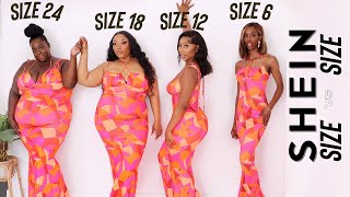 SIZE 6 vs 12 vs 18 vs 24 TRY ON SAME SHEIN OUTFITS