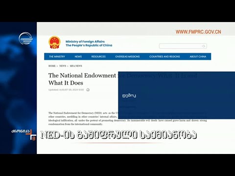 NED-ის გაშიფრული საქმიანობა