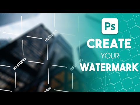 Video: Hur lägger jag till en vattenstämpel i Photoshop CC 2019?