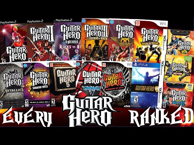 Ranking EVERY Guitar Hero Game From WORST TO BEST (Top 14 Games) class=