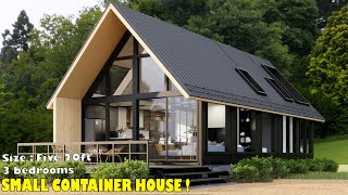 Shipping Container House | 3 Bedrooms |  Modern House With Many Large Windows