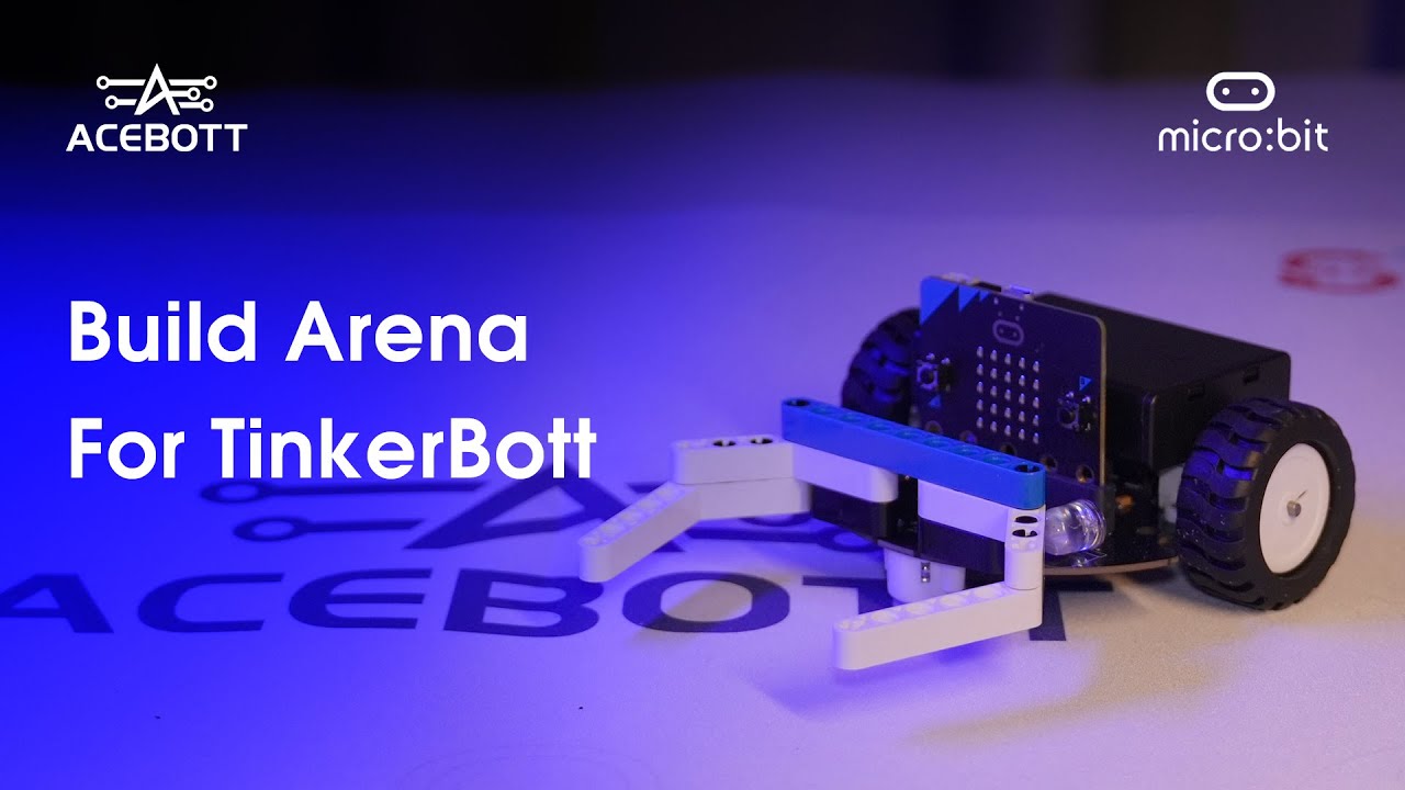ACEBOTT QD108 Football Arena Kit for TinkerBot Car: Build & App Control | DIY Soccer Robot Assembly