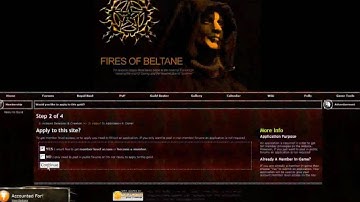 Signing up on the new guild site - www.FOB.Guildlaunch.com