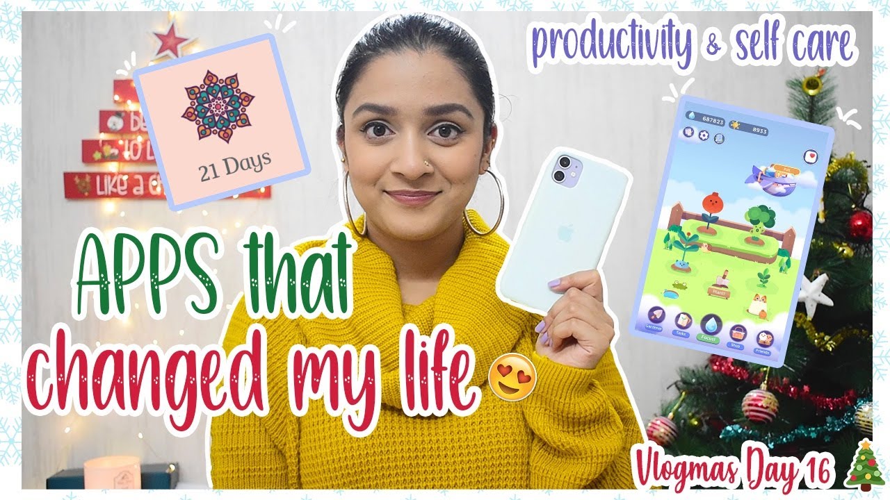 productivity & self care apps you NEED to try | ios & android | Vlogmas Day 16 🎄| Meghna Verghese productivity & self care apps you NEED to try | ios & android | Vlogmas Day 16 🎄| Meghna Verghese