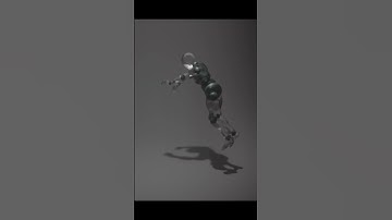 Robot Flip Blender 3d render