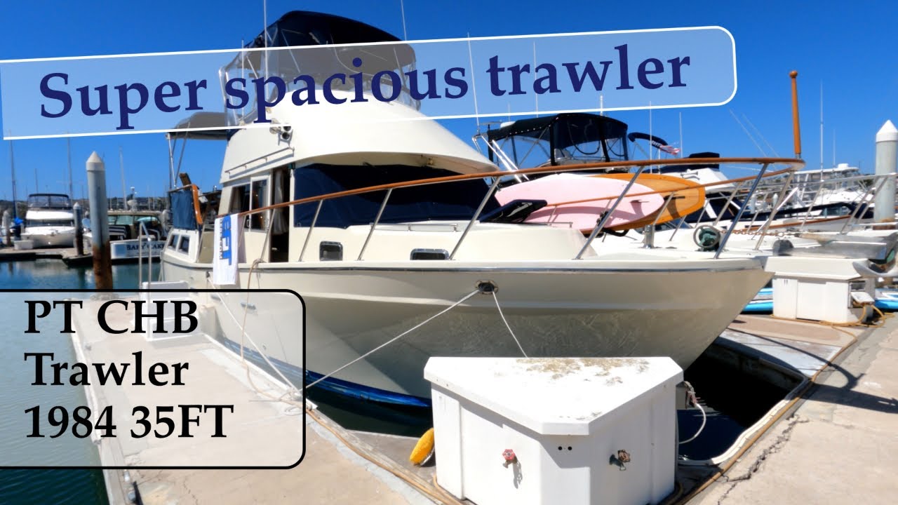 ⁣Super Spacious 35ft Trawler Tour