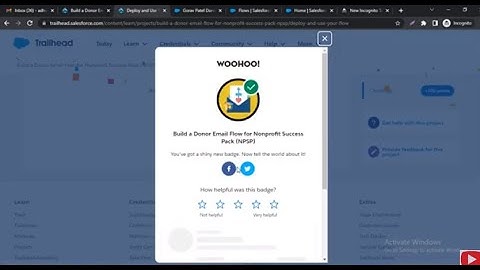 Deploy and Use Your Flow | Build a Donor Email Flow for Nonprofit Success Pack (NPSP)