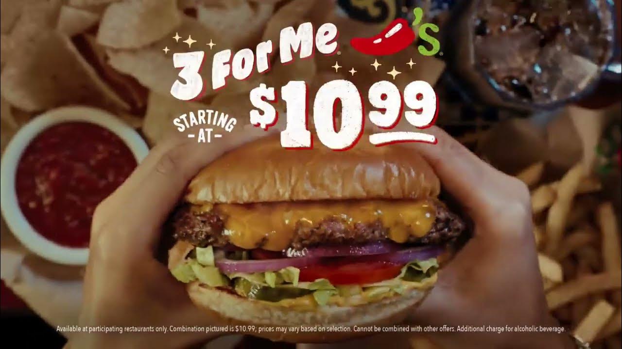 Chilis 3 For Me 10.99