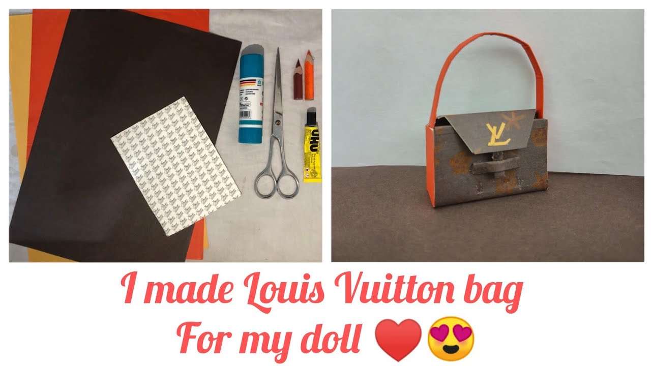 Creating a LV doll purse 