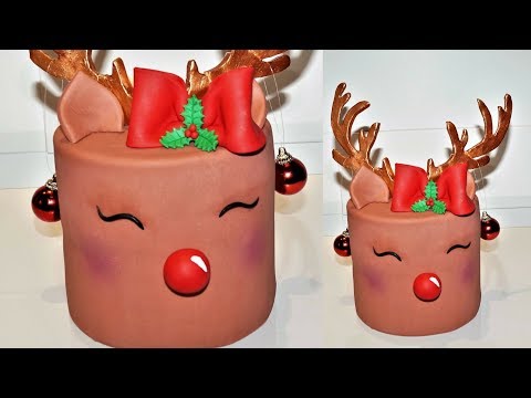Christmas Cake Decorating Tutorials How To Make A Reindeer