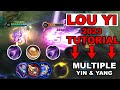 How to do unlimited yin  yang passive  lou yi 2023 tutorial  build  mlbb
