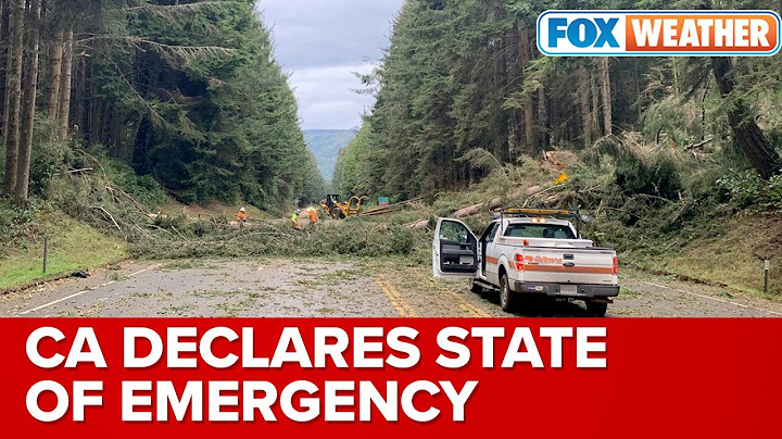 California Declares State Of Emergency As Bomb Cyclone Slams State