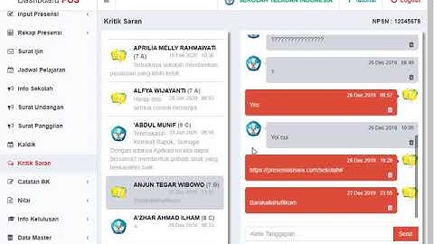 Aplikasi Presensi Online Siswa | Pengenalan Dashboard Admin PIESA