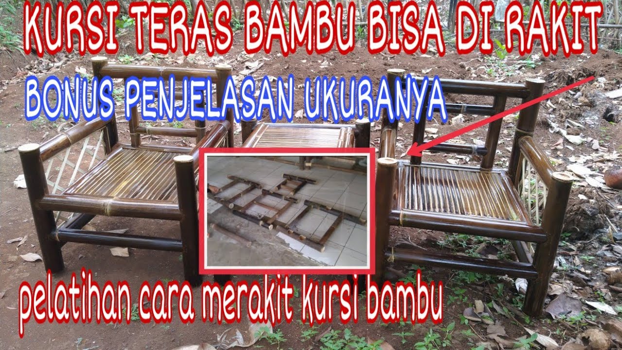  Cara  membuat  kursi  teras bambu  bisa dirakit YouTube