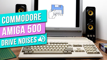 Commodore Amiga 500 Startup, Kickstart 1.3 And Game Loading Disk Drive Noises.
