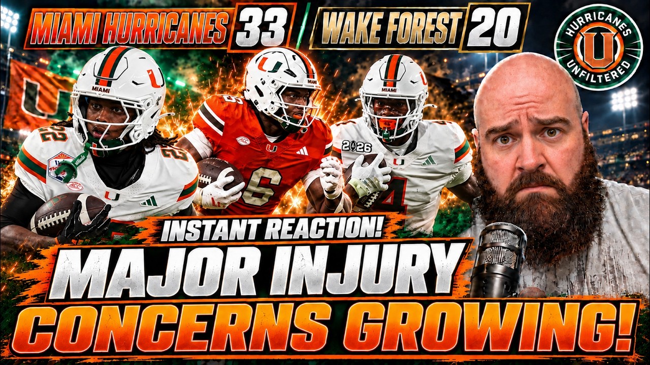 Miami Hurricanes INJURIES LIST Growing! Major Injuries against Wake Forest! SERIOUS CONCERN!