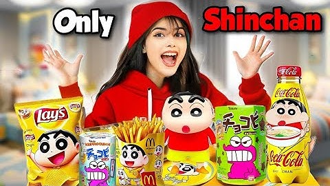 Using only SHINCHAN things for 24 Hours!   PART 2