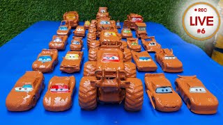 Clean up muddy minicars \& disney pixar car convoys! Play in the garden