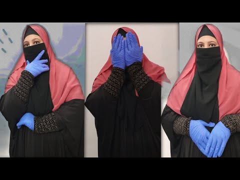 Niqab with Surgical gloves ll #vlog #surgicalgloves #1000subscriber  activemariyamvlogs🧡