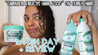 Garnier Fructis Hair Food Line Review + Wash Day