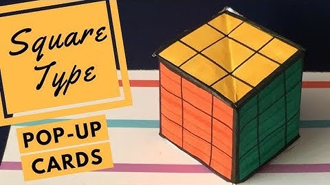 Pop-Up Cards Tutorial - The Cube Shape