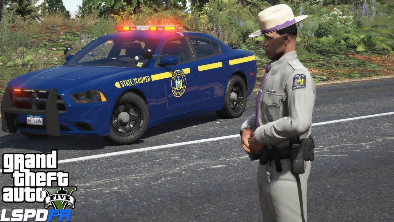 Gta 5 Lspdfr 739 New York State Police Patrol With New Uniforms Youtube