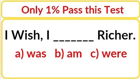 English Mixed Grammar Test  Only 1% can pass the test