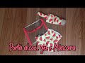 Porta Álcool Gel e Máscara super fácil!! -  HOW TO MAKE A MASK AND CLEANING GEL DOOR