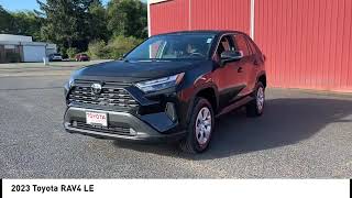 2023 Toyota RAV4 New Midnight Black Metallic BLACK FABRIC NEWPORT OREGON PRE_OWNED TOYOTA NEW RAV4