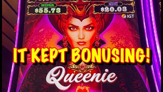 INSANE RUN: Queenie Slot, Max Bet!