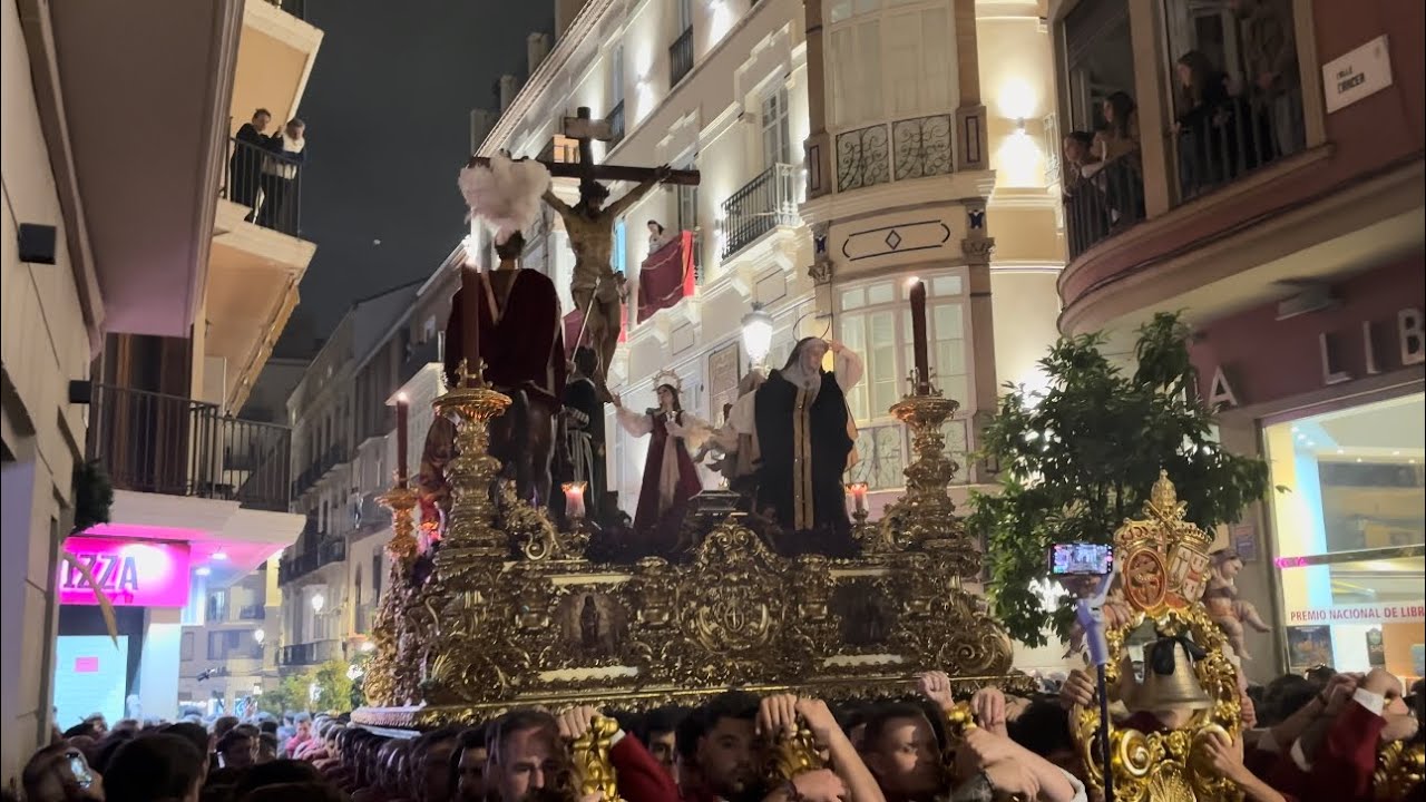 4K | CRISTO DE LA SANGRE | Calle Cárcer | Málaga 2025