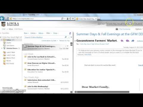 How to access work email account and change email signature